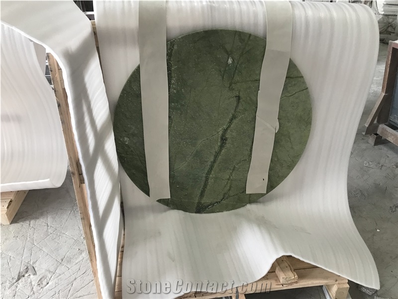 Home Furniture Solid Surface Green Dinning Table