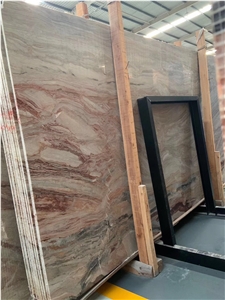 Monica Red Polished Marble Slabs