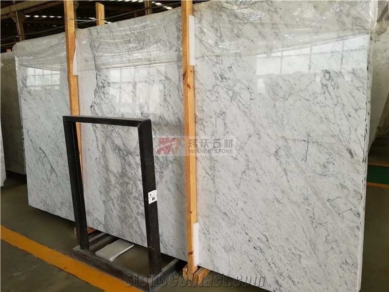 Most Popular White Marble Carrara with Grey Veins
