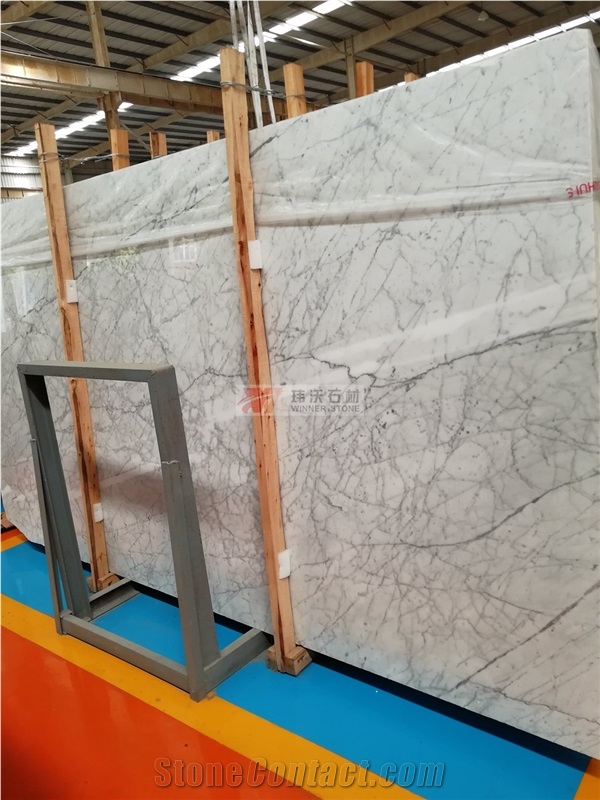 Most Popular White Marble Carrara with Grey Veins