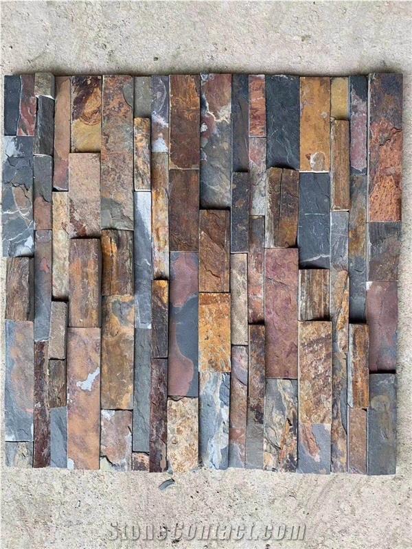 Nature Surface Rusty Slate Cultured Stone Tiles