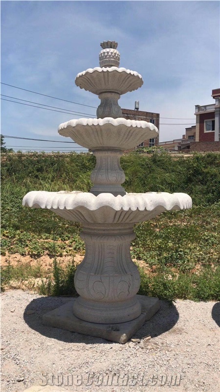 Outdoor Landscaping Sculpture Fountain Granite