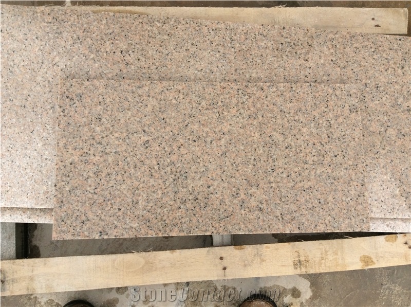 Polished G681 Prawn Pink Granite Slab Tiles