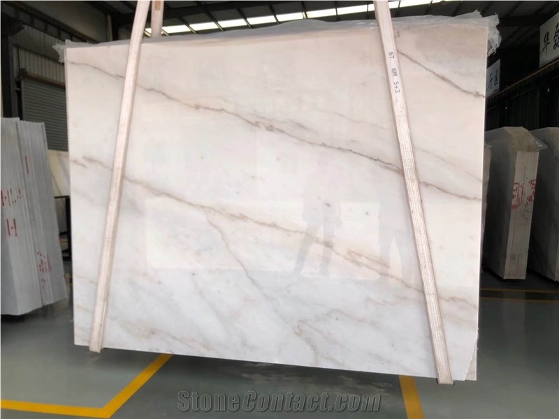 Slab Of Guangxi White Marble for Sale Polished