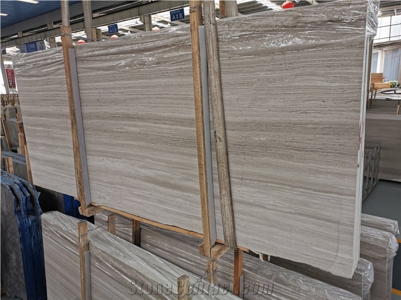 Wood Grey Marble Polished Slab Wall Flooring Tiles