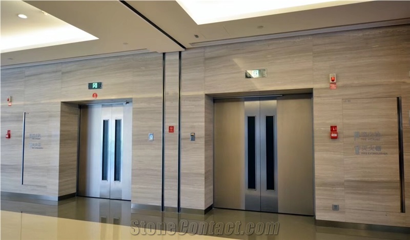 Wood Grey Marble Polished Slab Wall Flooring Tiles