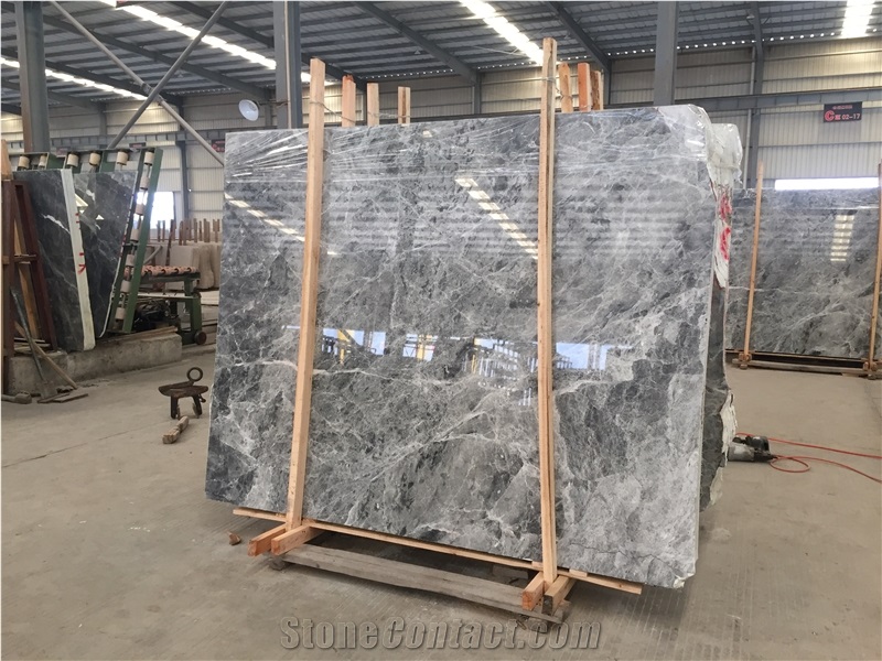 Silver Mink Grey Marble Slabs for Project