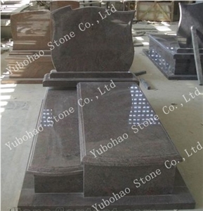 Aurora/Poland/Romania/Ireland Granite Tombstone