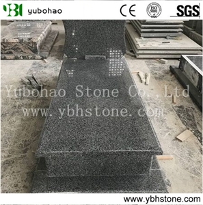 China Impala/Polished Granite Cross Tombstone