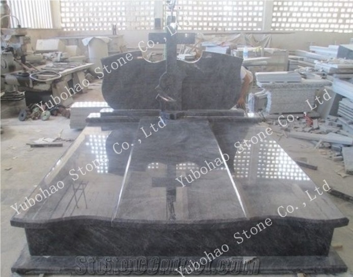 China Juparana/China Granite Single Tombstones