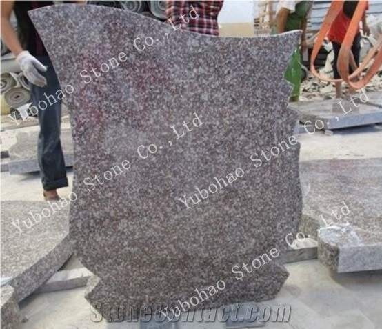 China Misty Brown/G664 Polished Granite Tombstone