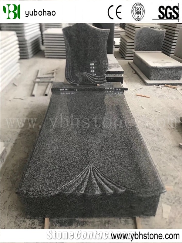 G635/Single Upright Granite Stone Headstone