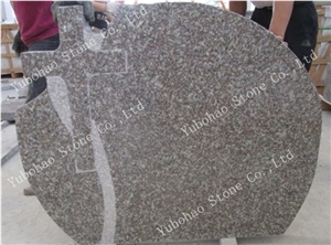G664/China Granite Romania Style Cross Tombstone