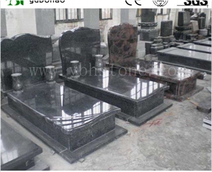 Hot Sell China Black Single Granite Tombstone