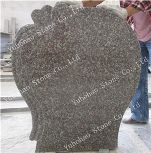 Misty Brown/Cross Granite Tombstone/Monuments