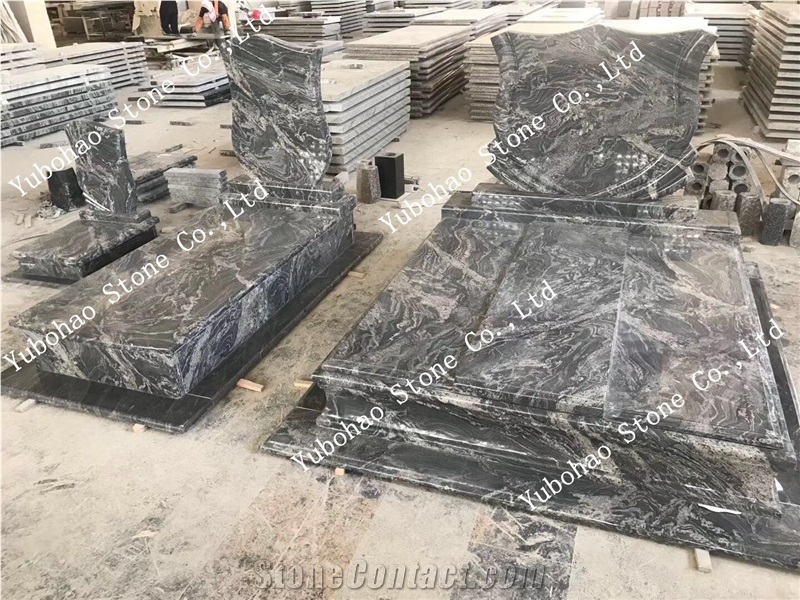 New Chinese Juparana/Granite Tombstone for Romania