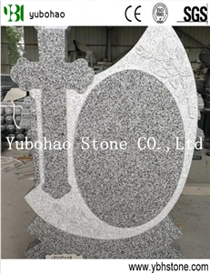 New G623 Light Gray Granite Tombstones/Headstones