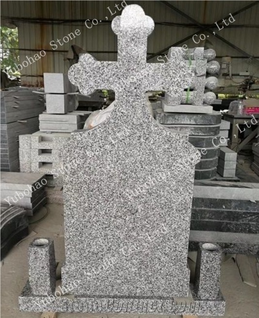 New G623 Light Gray Granite Tombstones/Headstones