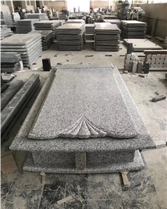 North White/Engraved Single Granite Tombstones