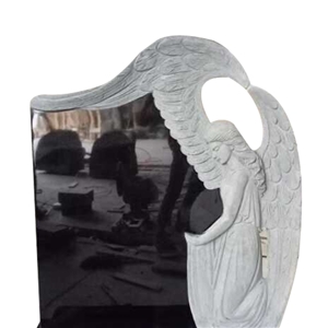 Absolute Black Angel Heart Baby Memorial Monuments
