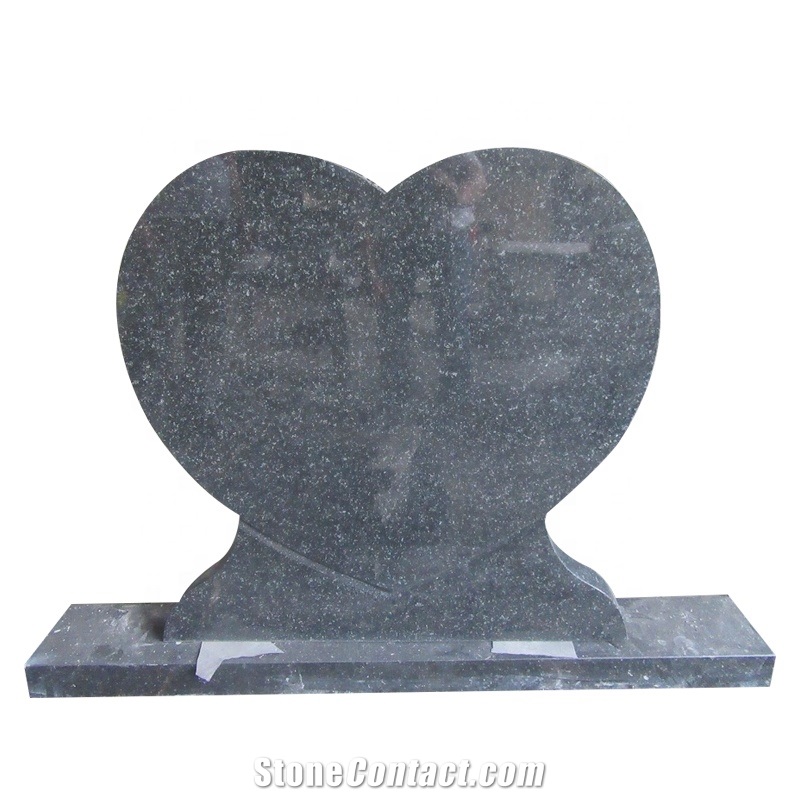 Beida Green Heart Shaped Headstone Granite