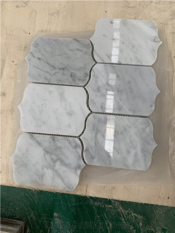 Bianco Carrara Marble Stone Polished Mosaic