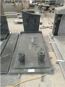 Black Rectangular Shape Gravestones