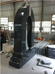 Blank Granite Jesus Design with Door Monuments