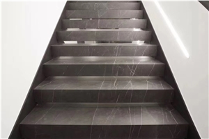 Bulgaria Grey Marble for Staircase Covering