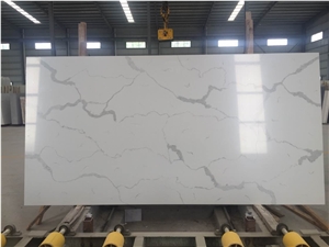 Calacatte White Quartz Wall Covering Tile Ms7001