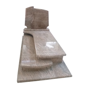 China California Red Dragon Granite Tombstone