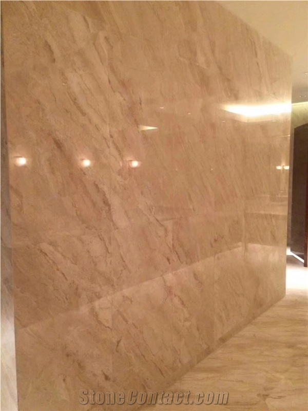 Classic Beige Cappuccino Marble Slab for Wall Tile