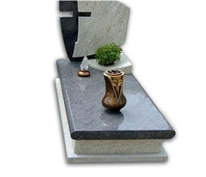 Customized Grey and Black Granite Monuments