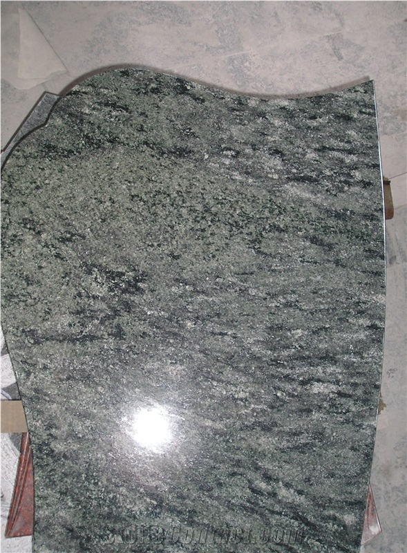 Dark Green Granite for Headstones