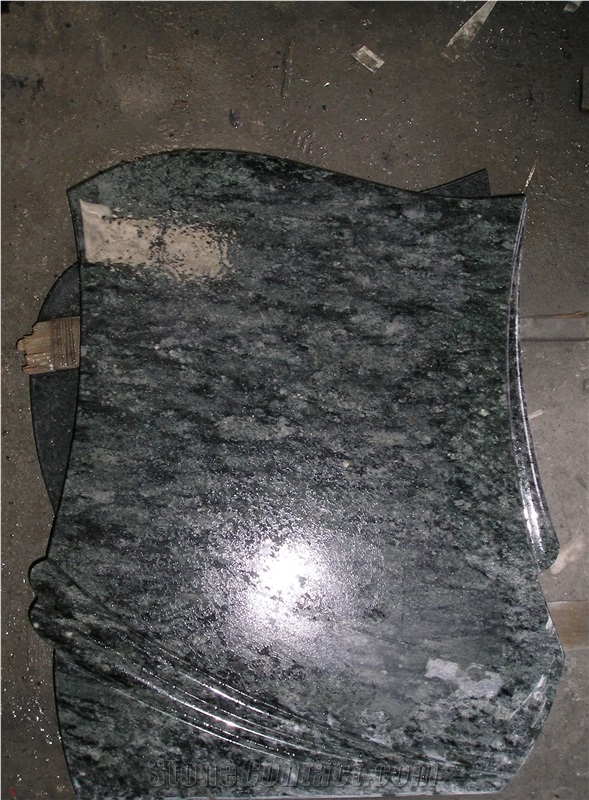 Dark Green Granite for Headstones