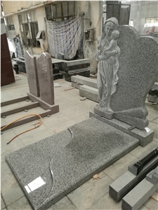 Factory Direct Sale Grey Granite Tombstone