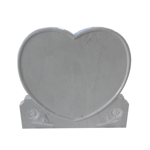 French White Jade Marble Tombstone