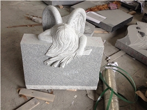 Grey Granite American Style Angel Headstones