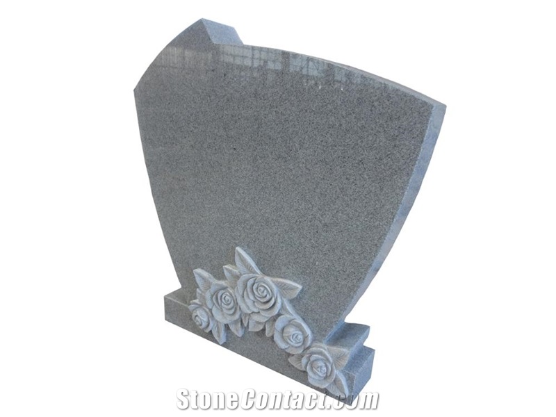 Grey Granite for New Style Cemetery Unique Design