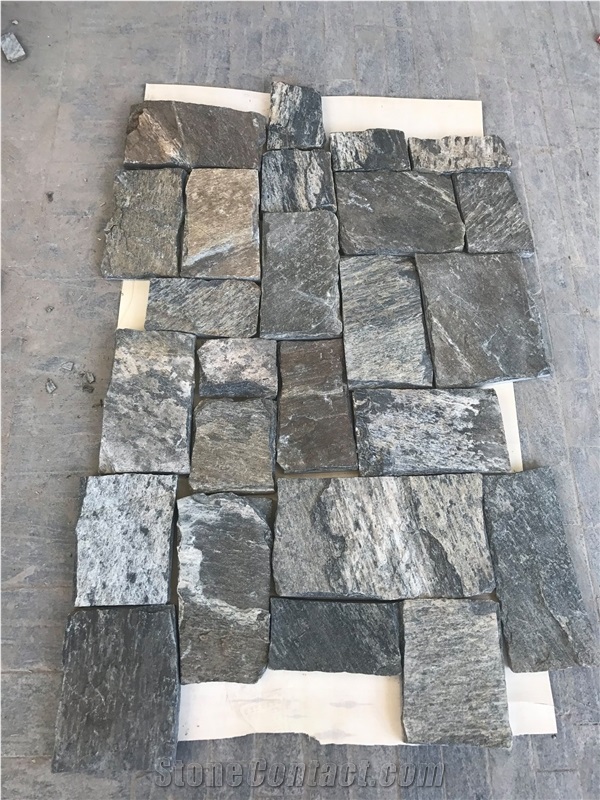 Grey Stripe Square Culture Stone Scattered Stone