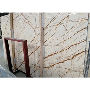 Import Sofitel Gold Marble Pattern Slabs