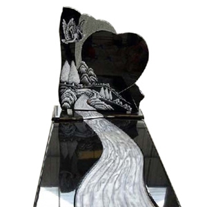 Indian Black Monuments Granite Custom Design