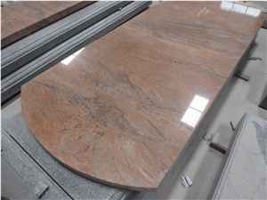 Indian Monument Red Granite Tombstone