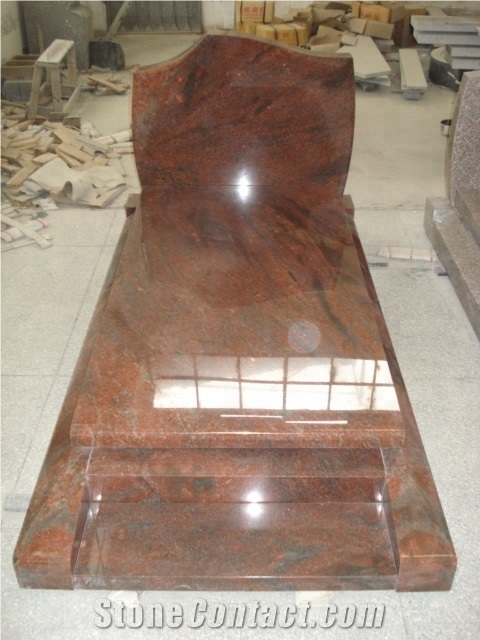 Light Red Granite for Upright Headstone