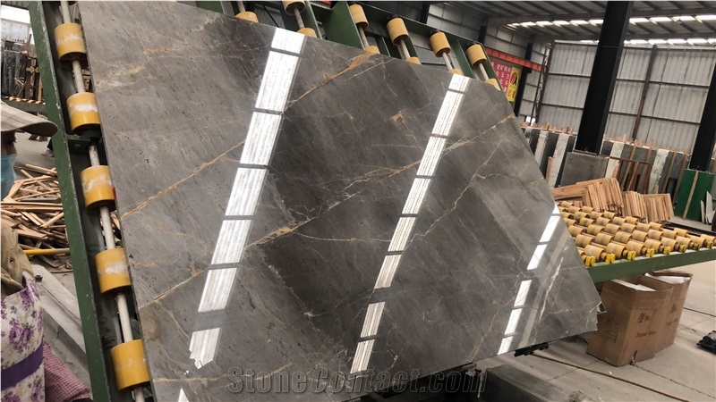 Mantua Grey Marble with Gold Veins
