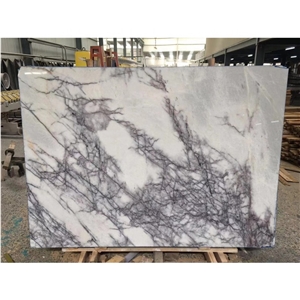 Milas Lilac White Marble Slabs Floor Covering