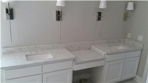 Mirror White Quartz Stone for Countertops 6001