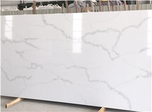 Ms7002 Calacatta White Quartz Stone Slabs