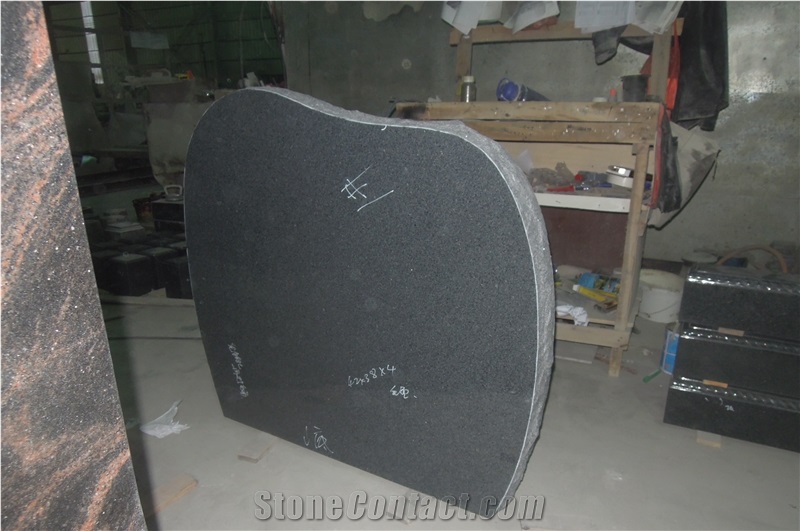 Nanjing Impala Black Granite Headstone for Ireland