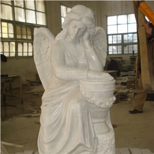 Natual Stone Angel Memorial Status,Sculptures